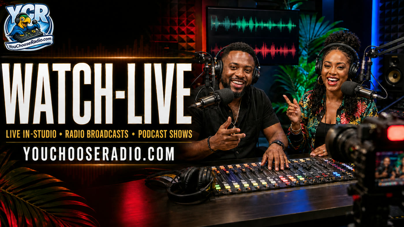 Watch Live — live in-studio, radio broadcasts, podcast shows